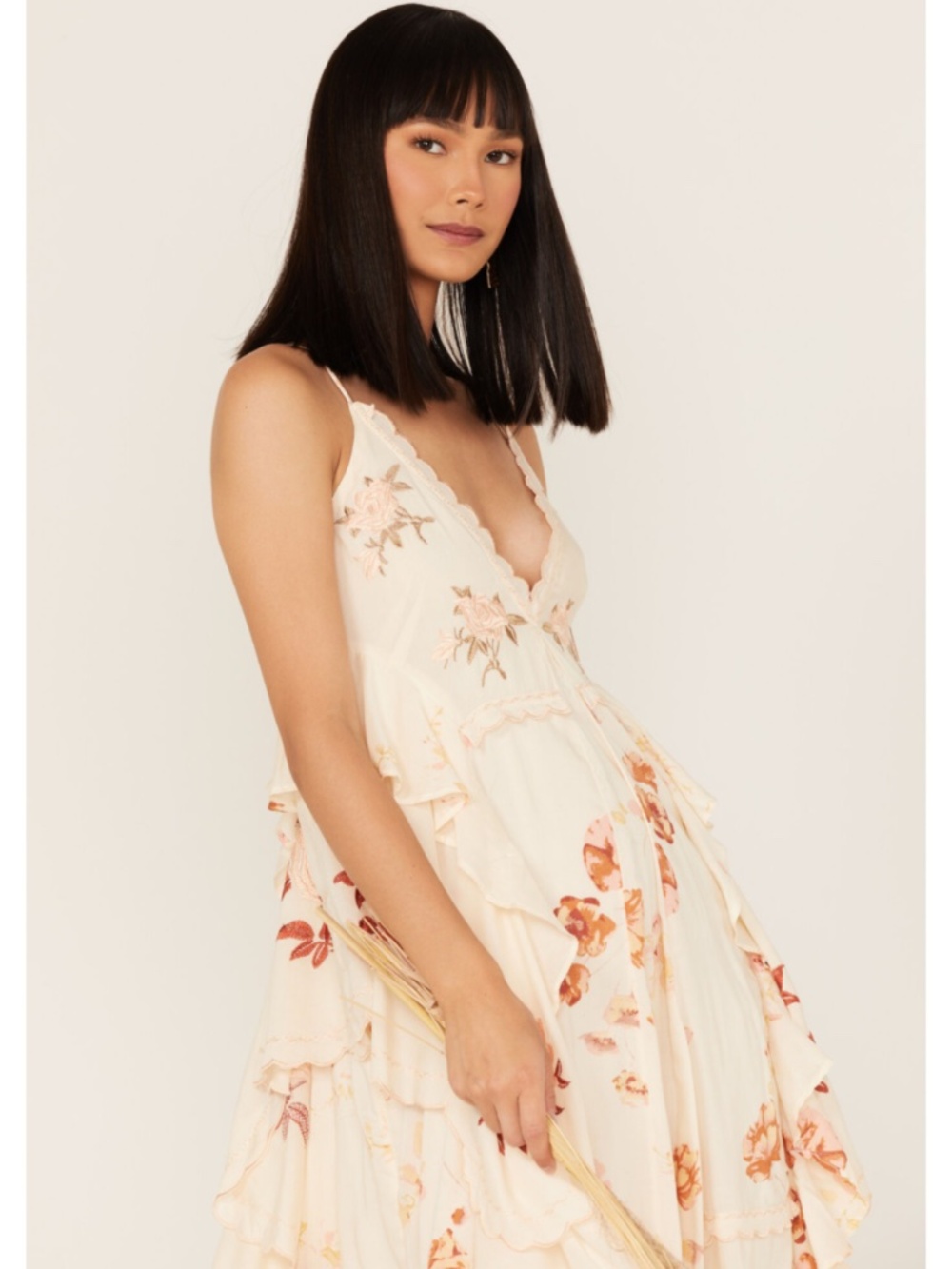 NEW Revolve Free People Audrey Dress Copper Rose Combo Small - Picture 12 of 17